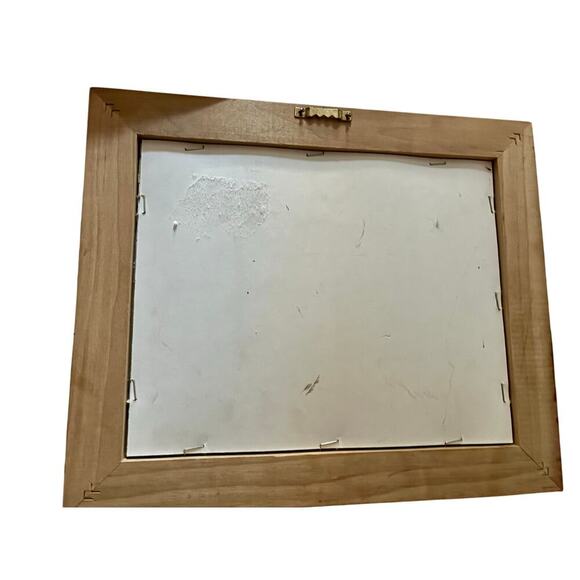 Framed World Map Foil Print | 7.5”x5.5” | Vintage Polar Projection Art - Picture 5 of 5